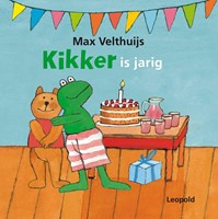 Leopold Kikker kartonboek verjaardag 4+ prentenboek cadeau