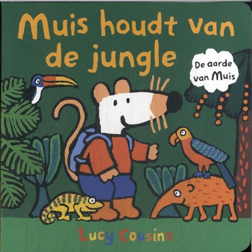 Kartonboek: Muis houdt van de jungle 2+