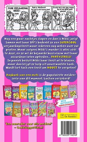 De Fontein livre pour enfants Journal d'une Muts 13 Partystress 10+-2