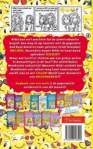 De Fontein livre pour enfants Journal d'une Muts 14 En tournée ! livre de lecture-2