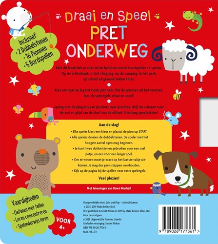 De Fontein spelletjesboek Pret onderweg - bordspellen voor kinderen-2