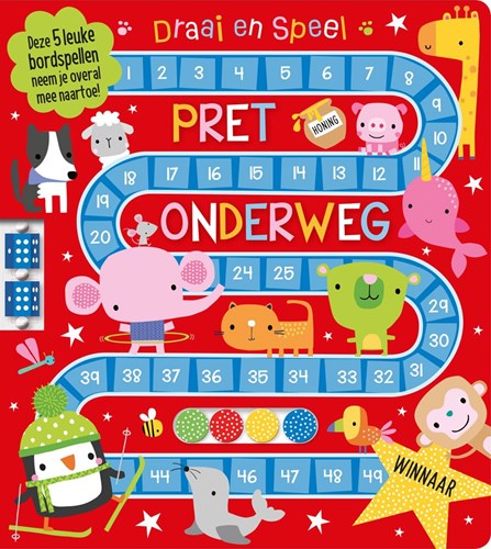 De Fontein spelletjesboek Pret onderweg - bordspellen voor kinderen