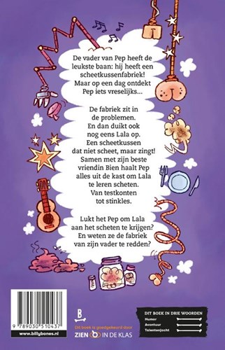 Billy Bones livre pour enfants Pep et le coussin péteur chantant aventure drôle-2