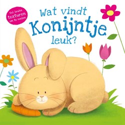 Rebo voelboek konijntje - interactief babyboek met texturen 1+