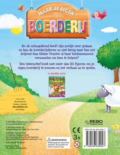 Rebo Ferme livre interactif pour enfants avec figurines à construire-2