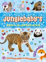 Rebo livre d'autocollants Junglebaby's - livre d'activités animaux 4+