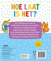 Rebo klokboek leer klokkijken met dieren en beweegbare wijzers 3+-2
