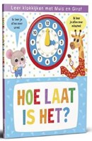 Rebo klokboek leer klokkijken met dieren en beweegbare wijzers 3+
