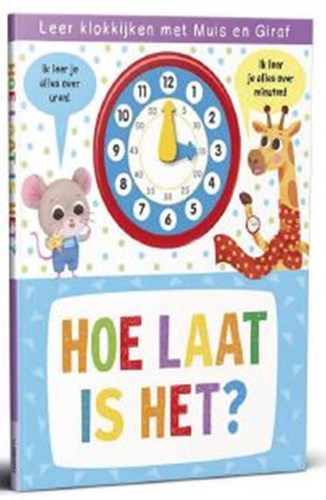 Rebo klokboek leer klokkijken met dieren en beweegbare wijzers 3+