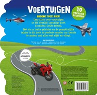 Geluidenboek voertuigen kartonboek met 10 geluiden en tabjes-2