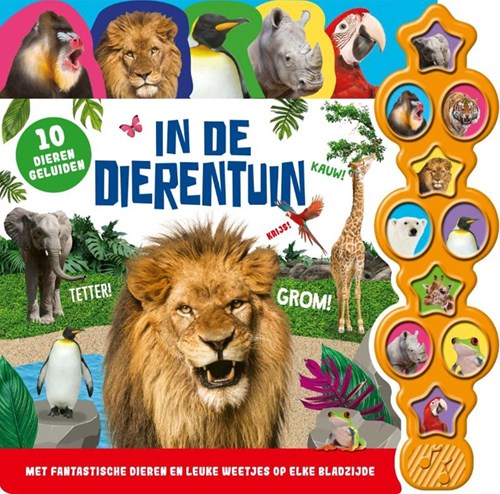 Livre sonore royaume animal au zoo avec 10 sons et anecdotes