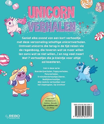 Rebo Unicorn verhalen kinderboek - 5 minuten verhaaltjes voorlezen-2