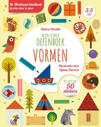 Rebo livre d'exercices formes - Méthode Montessori avec autocollants 3+ ans