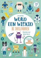 Rebo rekenboek tafelfabriek - wiskid met stickers voor kinderen 7+