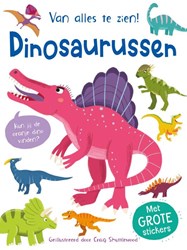 Rebo livre de recherche dinosaures avec autocollants - livre éducatif pour enfants