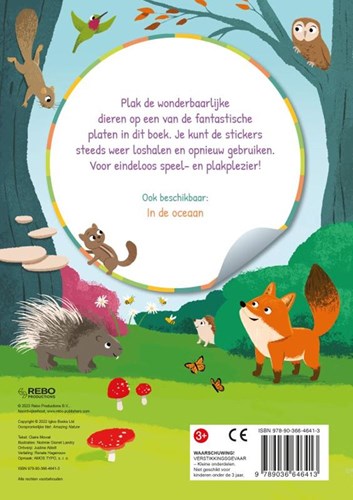 Rebo livre d'autocollants Superstickers Dans la nature avec autocollants réutilisables-2