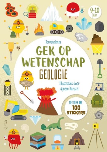 Rebo livre d'activités géologie avec autocollants pour enfants 8+ science