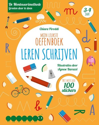 Livre d'exercices apprendre à écrire Montessori autocollants enfants