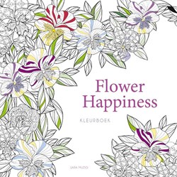 Rebo livre de coloriage Flower Happiness pour adultes botanique