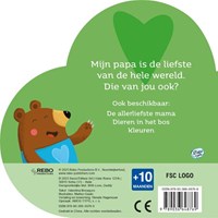Boek De Allerliefste Papa kinderboek hartvormig voorleesboek-2