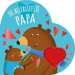 Boek De Allerliefste Papa kinderboek hartvormig voorleesboek