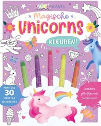 Rebo livre de coloriage licornes avec crayons gel néon - Plaisir magique