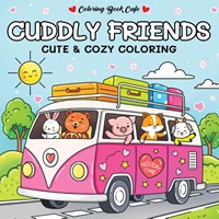Rebo livre de coloriage animaux mignons Cute & Cozy détente 64 pages