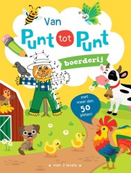 Rebo boerderij kleurboek punt tot punt tekenen kinderen