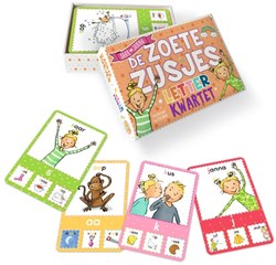 Kosmos kwartetspel De Zoete Zusjes letterkwartet educatief kaartspel