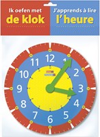 Deltas oefenklok leren klokkijken kleurrijk educatief speelgoed