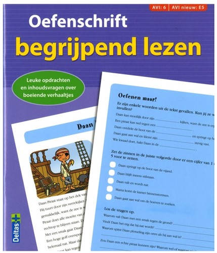 Deltas Oefenschrift Begrijpend Lezen AVI 6 AVI Nieuw E5 Paars