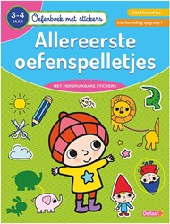 Deltas oefenboek stickers Allereerste oefenspelletjes 3-4 jaar leren