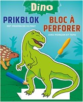 Deltas dino prikblok knutselboek met prikpen en kleurplaten