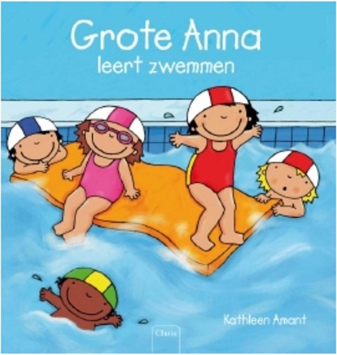 Big Anna, la petite fille de Clavis, apprend à nager