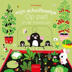 Clavis kinderboek Op pad in de moestuin interactief schuifboekje