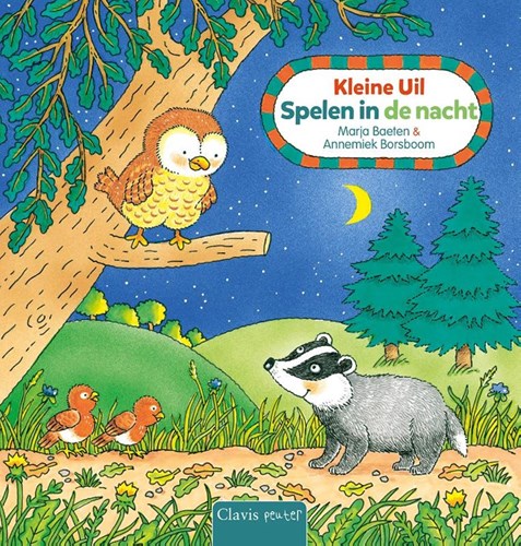 Clavis peuterboek Kleine Uil - Spelen in de nacht kartonboek 2+
