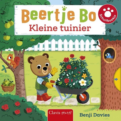Clavis Beertje Bo livre interactif à glissière jardinage pour tout-petits
