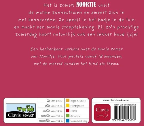 Clavis prentenboek Noortje zomerverhaal voor peuters 2+ jaar-2