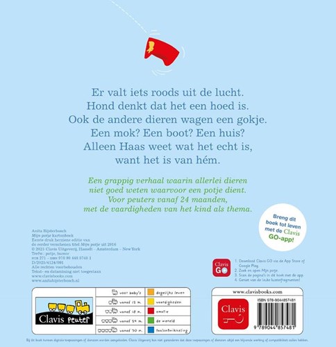 Clavis livre cartonné tout-petits Mon pot avec application Clavis GO-2