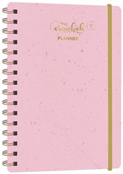 MUS Creatief weekplanner roze A5 spiraalgebonden CreaChick