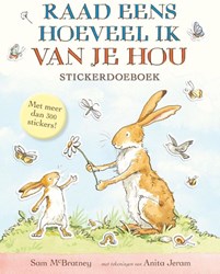 Lemniscaat kinderboek stickerdoeboek Raad eens hoeveel ik van je hou