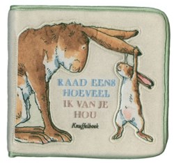 Lemniscaat stoffen knuffelboek Raad eens hoeveel ik van je hou babyboek