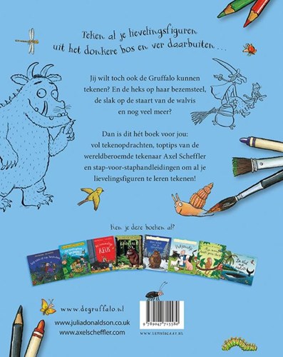 Lemniscaat tekenboek Gruffalo en vrienden - creatief kinderboek 8+-2