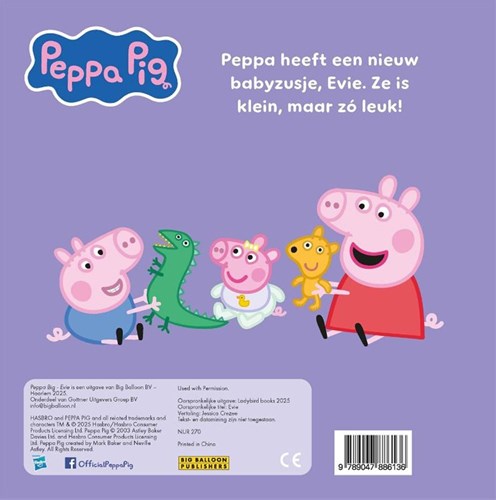 Big Balloon Peppa Pig kartonboek Evie voor kinderen vanaf 3 jaar-2