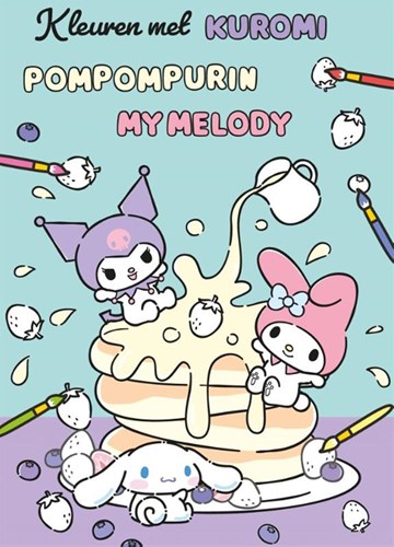 Big Balloon livre de coloriage Kuromi, Pompompurin, My Melody plaisir à colorier