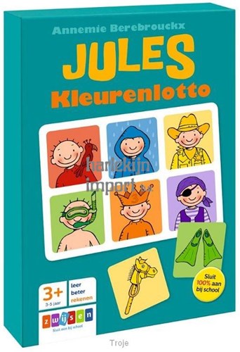 Zwijsen kleurenlotto spel met Jules - educatief lottospel voor kinderen