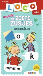 Loco educatief speelgoed mini De Zoete Zusjes spelen met letters