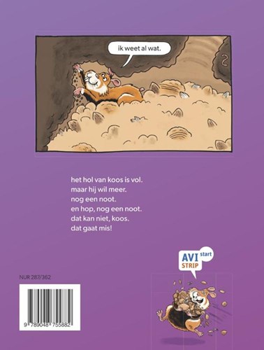 Zwijsen livre pour enfants apprendre à lire hop, encore une noix 6+ AVI Start-2