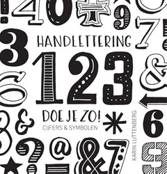 Moon handlettering boek cijfers en symbolen creatief leren tekenen