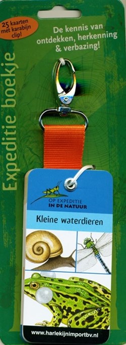 Harlekijn expeditieboek waterdiertjes met clip - educatief speelgoed